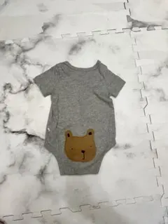 baby GAP 半袖ロンパース 3-6ヶ月 グレー