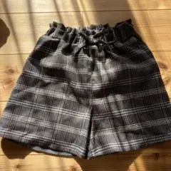 チェック柄ハーフパンツ 130