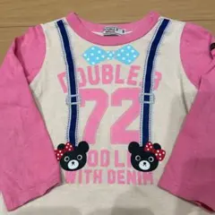 ダブルビー　DOUBLE.B  長袖 100  サスペンダー