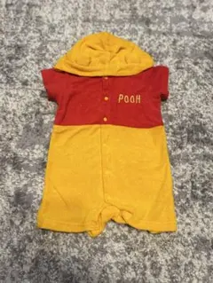 プーさん フード付きロンパース