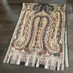 LUCIANO SOPRANI ウール＆シルク　ストール　ペイズリー