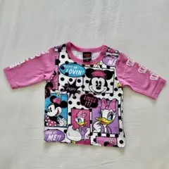 80サイズ　BABYDOLL ミニーマウス 七分袖 Tシャツのサムネイル