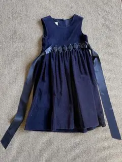 LAURA ASHLEY ローラアシュレイ ベロア ワンピース 110