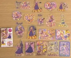 即日発送♡ラプンツェル キラキラホログラムステッカー全18種コンプリートセット①