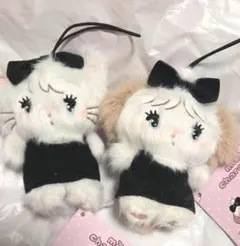 mikko BLACK RIBBON ぬいぐるみ マスコット ムース スフレ