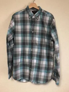 BEAMS PLUS　ブロックチェックシャツ