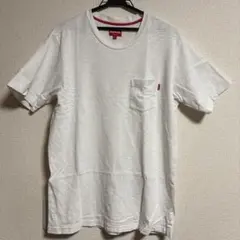 シュプリーム　ホワイト Tシャツ ポケット付き