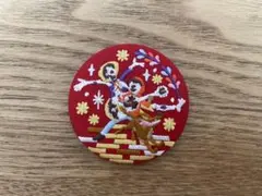 ディズニー刺繍缶バッジ　リメンバーミー