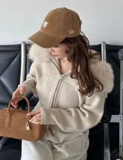 2025年最新】snidel スナイデル ファーニットフーディの人気