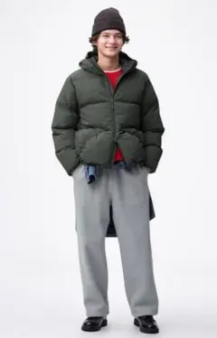 GU ヘビーウェイトスウェットワイドストレートパンツ Lサイズ