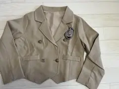 ベージュ ダブルブレストジャケット 120cm