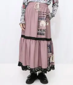 レーススカート ロングスカート