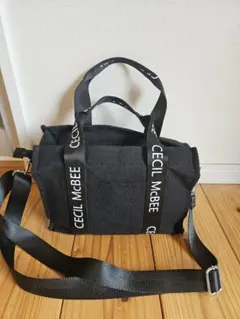 CECIIL McBEE ブラックショルダーバッグトート値下げしました！
