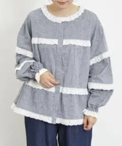 【マロンさま専用】ゆべし×サマンサモスモス 前後2WAY レース切替 ブラウス