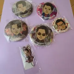 EXILE TETSUYA 缶バッジ 、キーホルダー6個セット
