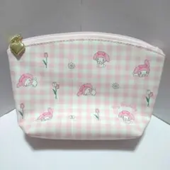 マイメロディ チェック柄ポーチ