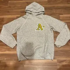 Hanes 80s USA製 MLB アスレチックス パーカー グレー Mのサムネイル