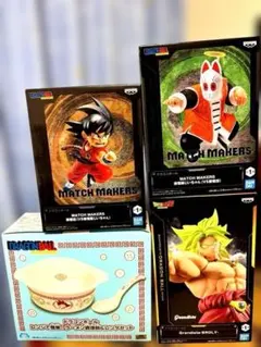 【新品未開封】ドラゴンボール フィギュア 悟空 ブロリー ラーメン調理鍋 4点