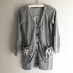 平成ギャルロングカーディガン 森ガールy2kフェアリーグランジ リボン 姫ギャル