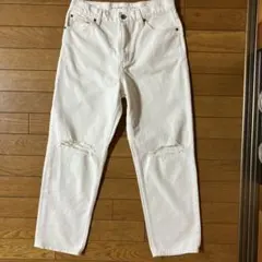 niko and... ホワイトダメージデニムパンツ　レディース　Sサイズ