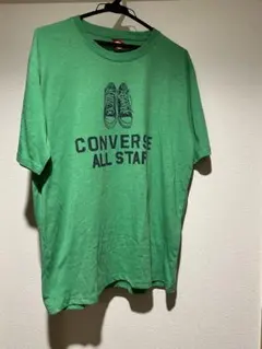 CONVERSE グリーン Tシャツ LL
