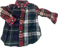 Ralph Lauren チェック柄 長袖シャツ 12M