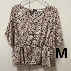 半袖シャツ ブラウス 花柄 RETRO GIRL