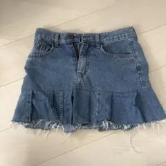 デニムフリルミニスカート 26(S)