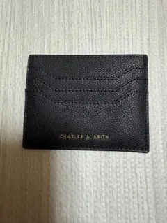 CHARLES & KEITH カードケース ブラック ジップ付き コインケース