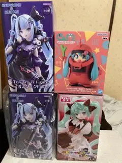 特価　早い者勝ち　大人気　初音ミク　雪ミク　プライズ　フィギュア　４個セット