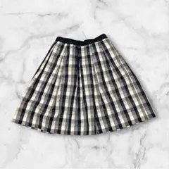 ロペピクニック　チェック柄　ミニスカート　フレアスカート　ギンガムチェック　通勤