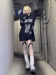 ミシェルマカロン ミシェマカ ガルフィーコラボBIGTワンピ パープル