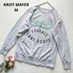クリフメイヤー プリントスウェット トレーナー M カジュアル グレー