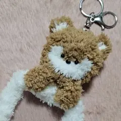 トレカケース　モール　モールドール　犬　くま　キツネ　狼　茶　もふもふ