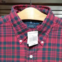90'S ラルフローレン ボタンダウン チェックシャツ 新品未使用品 当時物