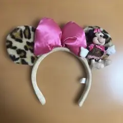 ミニーマウス ヒョウ柄カチューシャ