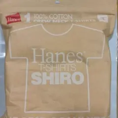 【ヘインズ】Hanes SHIRO【 Lサイズ 】ヘインズシロティ半袖
