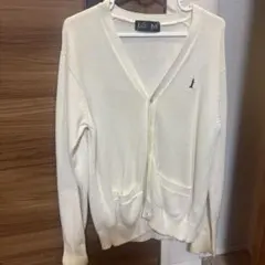 BEAST BOY アイボリー Vネックカーディガン