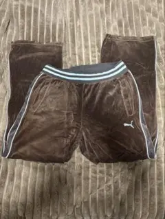 Puma ブラウン ベロアトラックパンツ