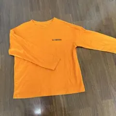 オレンジ色 SELF CONFIDENCE 長袖カットソー