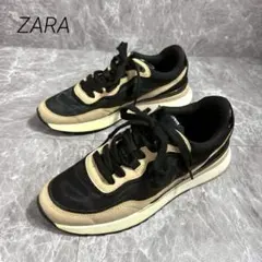 ZARA メッシュ切り替え入りコンビ素材スニーカ 36のサムネイル