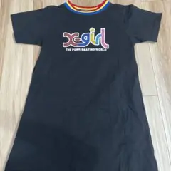 x-girl 半袖ワンピース 130cm 黒　ロング丈