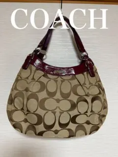 COACH コーチ ショルダーバッグ シグネチャー キャンバスレザーF19251