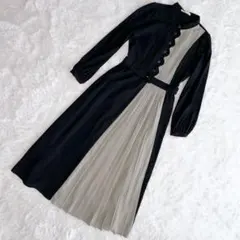 REDYAZEL レディアゼル バイカラープリーツワンピース ベルト Mサイズ