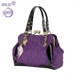 ★新品未使用★ANNA SUI（アナスイ）✕鬼滅の刃　胡蝶姉妹　パープルバッグ