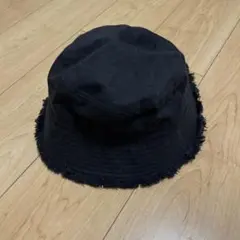 フリンジエッジ ブラック バケットハット