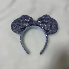 ディズニー スパンコール ブルー カチューシャ