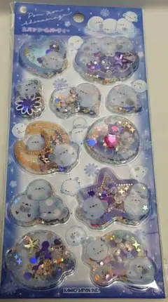 【まとめ割引あり】シマエナガ　スパンコールパーティー シール