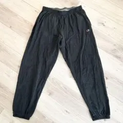 Champion ブラック 薄手コットン　ジョガーパンツ XL