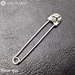 匿名配送/シルバー925/クロス/安全ピン/ピアス/小
